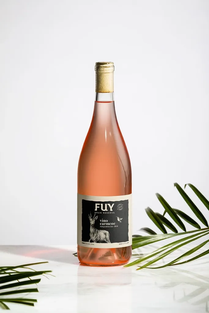 Wine Bottle with Label Mockup copia